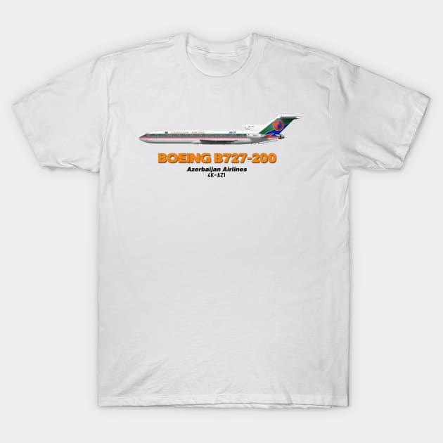 Boeing B727-200 - Azerbaijan Airlines T-Shirt by TheArtofFlying